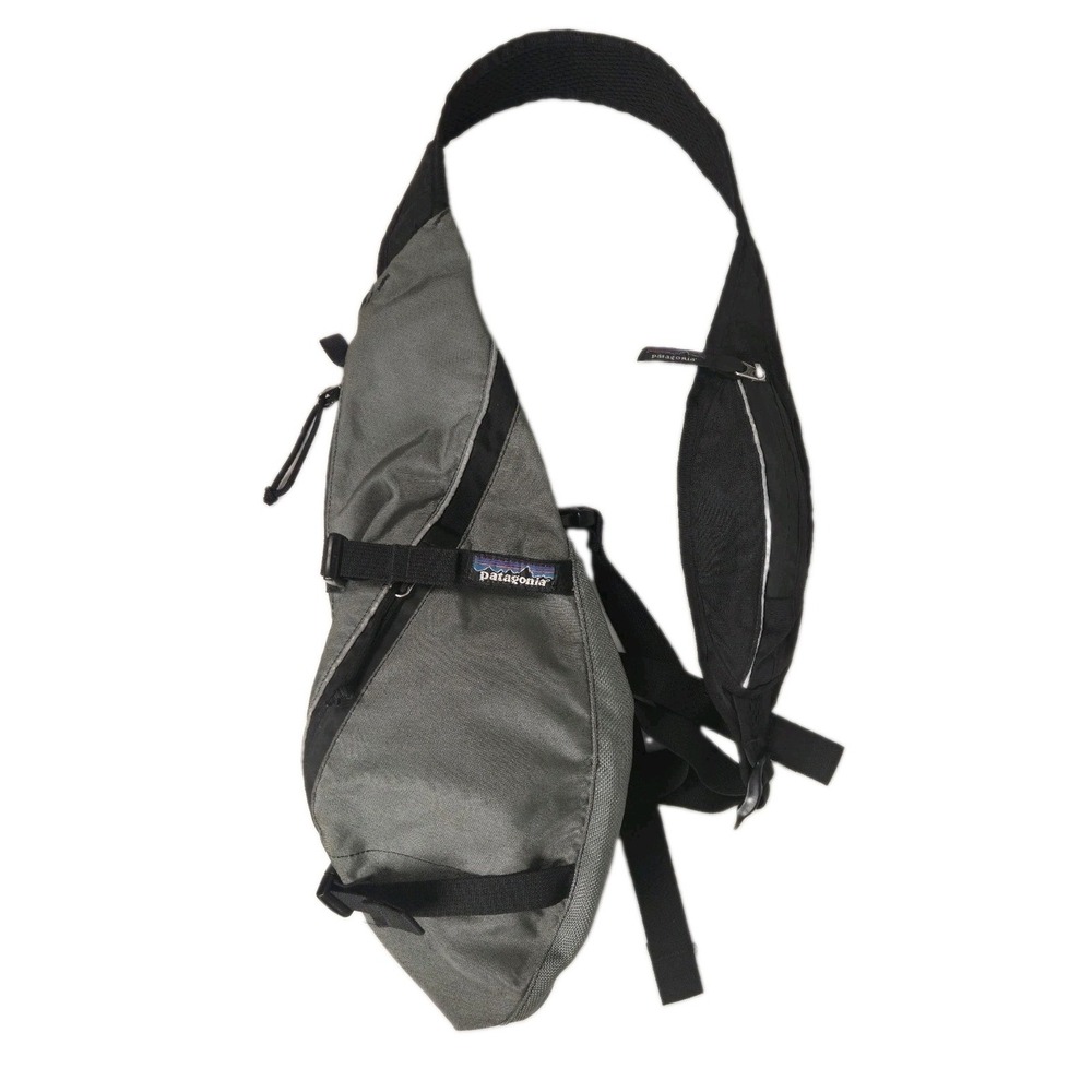 VTG 1st Generation Patagonia 8L Atom Sling Bag Unisex Gray Crossbody Made In USA